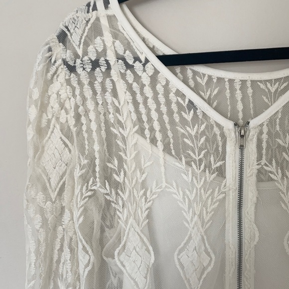 White cochlea mini dress - Picture 3 of 4